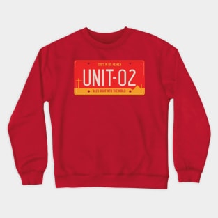 Unit 02 License Plate Crewneck Sweatshirt